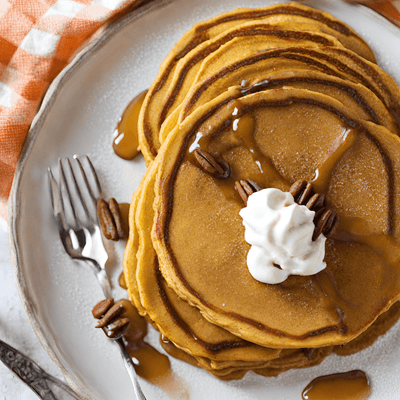 5 Ingredient Low Carb Protein Pumpkin Pancakes