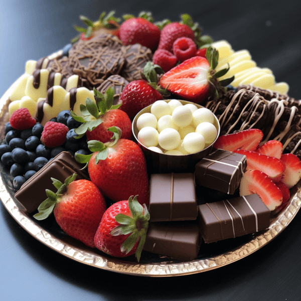 Chocolate and Berries Dessert Tray