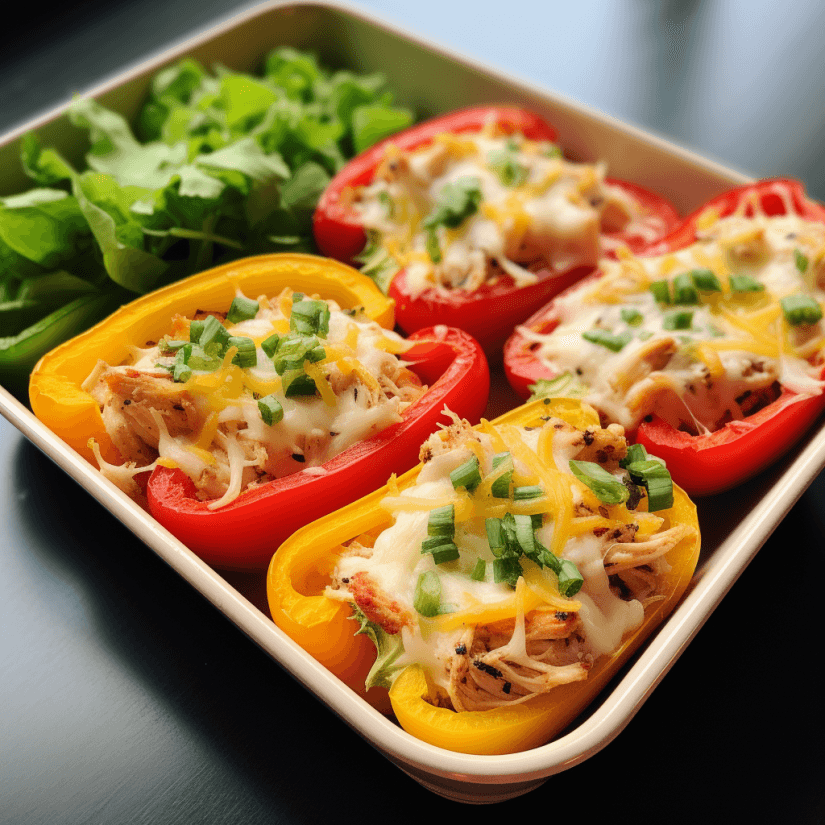 Turkey and Bell Pepper Boats (Fastest Keto lunch)