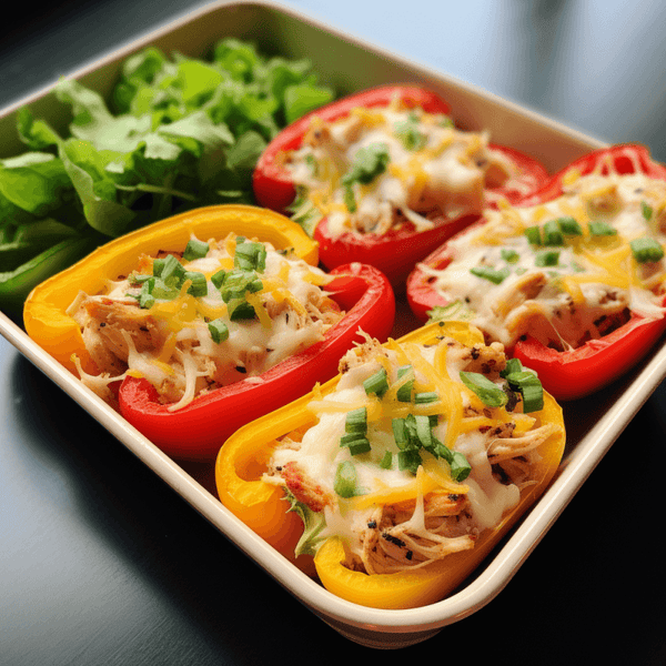 Turkey and Bell Pepper Boats (Fastest Keto lunch)