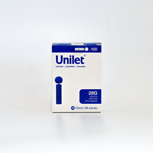 100 Count Unilet Lancets - 28G